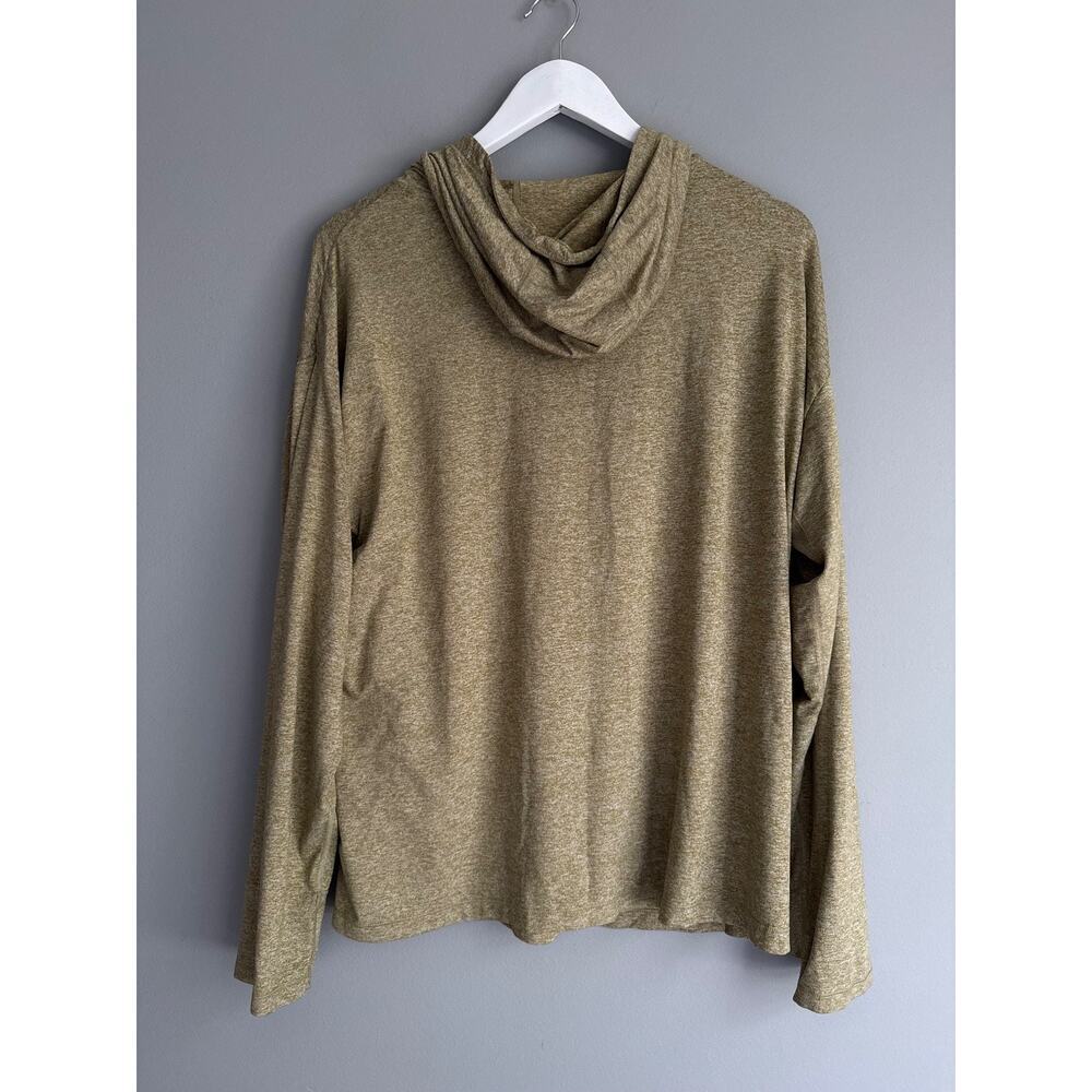 Athleta Uptempo II Hoodie Sweatshirt Women XL Olive Green Athleisure Gorpcore - Picture 6 of 7